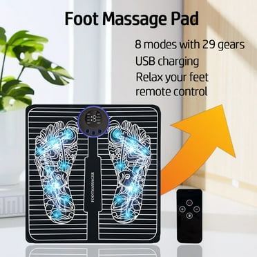 Ibear Electric Foot Massage Pad, Leg Massage, Portable with Remote Control, 2 in 1