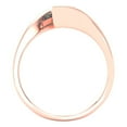 thumbnail image 4 of Solitaire Engagement Ring for Women - 2ct Blue Moissanite in 18K Rose Gold Promise Ring, 4 of 6