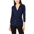 thumbnail image 2 of Anne Klein Delphine - Blusa para mujer, color negro, pequeña Anne Klein Pull-over, 2 of 2