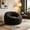 Dark Gray + Teddy + Foam, variant on AUU Bean Bag Sofa Chair with Armrests, Stuffed High-Density Foam, Lazy Comfy BeanBag Chair for Adults, for Living Room or Bedroom Reading