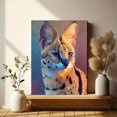 thumbnail image 6 of Serval Cat Canvas Wall Art, Animal Lover Gift Apartment Decor, 6 of 8