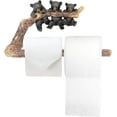 thumbnail image 3 of Towel Bar in Whimsical 3 Black Bears Hanging on Tree Branch Design for Bath/Kitchen Towel Holder Hanging Bar Arm Wall Mounted Rack, 3 of 4
