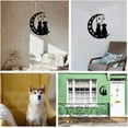 thumbnail image 6 of Dog Moon Metal Wall Art Decor Matte Style Wall Hanging Decor Silhouette Wall Art for Home Garden Hotel Office Wall Festival Decoration Gift 10.51×11.8 Inch, 6 of 8
