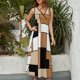 thumbnail image 2 of Vestido Largo Sin Mangas Para Mujer, Abstract Geometrical Traje Informal Para Cumpleaños, Verano, 2 of 5