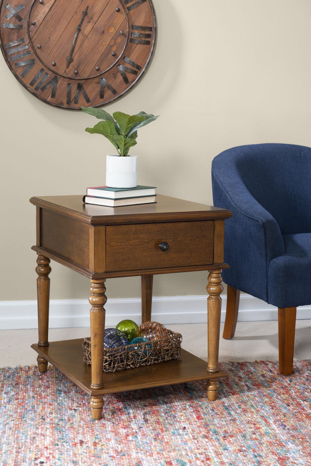 Rivera Side Table, Hazelnut