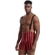thumbnail image 4 of Camiseta de lucha libre para hombre, mono navideño a rayas, mono activo calado, lencería, leotardo para seguidores atléticos, 4 of 5