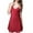 Z-18-Red, variant on Celivon Womens Lacee Lingerie Long Sleeve Ice Silk Nightgown Cozy Oversized Pajamas