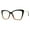 Black Tortoise, variant on Womens Blue Light Blocking Glasses Square Butterfly Shape UV 400 Clear Blue