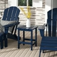 thumbnail image 2 of Costaelm Paradise Adirondack Outdoor Patio Side Square End Table Small Poly Lumber HDPE Weather Resistant, Navy Blue, 2 of 7