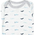 thumbnail image 4 of Luvable Friends Baby Boy Cotton Long-Sleeve Bodysuits 5pk, Airplane, 6-9 Months, 4 of 5