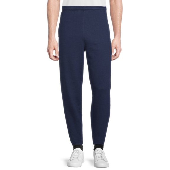 Athletic Works Men's and Big Men's Fleece Elastic Bottom Sweatpants, up to Size 4XL