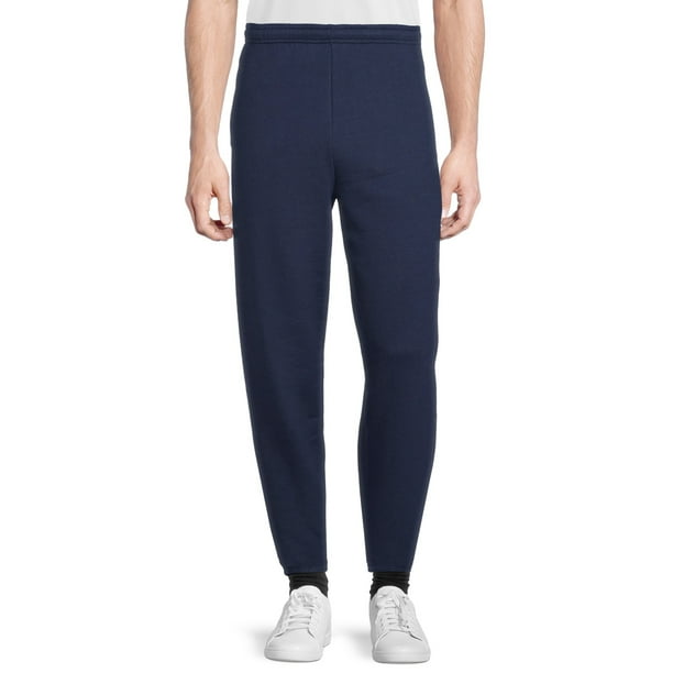 Athletic Works Men's Fleece Elastic Bottom Sweatpants, Sizes S-4XL ...