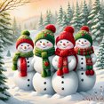 thumbnail image 1 of 5D DIY Taladro Navidad Muñeco Nieve Del Arte 30x30cm, 1 of 9