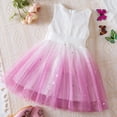 thumbnail image 3 of WOYY Little Girls Sleeveless Bowknot Mesh Dress Sparkly Sequin Summer Dress, Sizes 2-7, 3 of 6