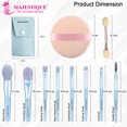 thumbnail image 2 of Majestique Makeup Brush Set With Powder Puff & Stick (10 Gm) - Gray, 2 of 5
