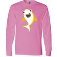 thumbnail image 3 of Inktastic Cute Shark, Little Shark, Yellow Shark Long Sleeve T-Shirt, 3 of 5