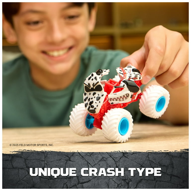 Monster Jam Smash & Bash Monster Mutt Dalmatian, 1:64 Scale