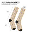 thumbnail image 4 of Rateoe Coffee Donuts Compression Socks for Women and Men 20-30mmHg-Circulation Support Socks Knee High Nurse Pregnant Running Medical and Travel Athletic, 4 of 7