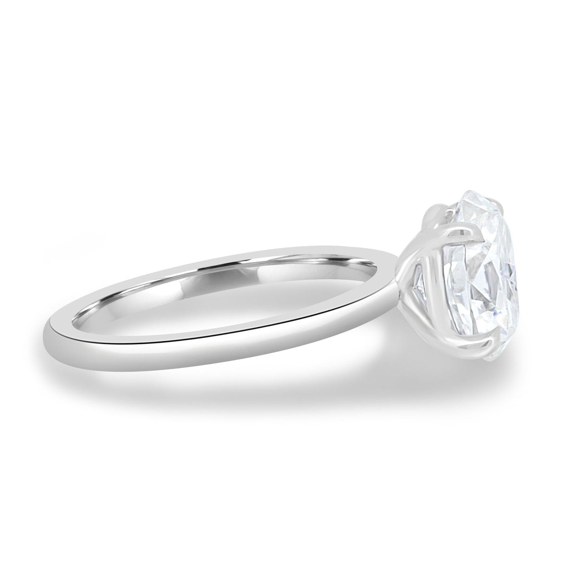 ESTE ORIGIN 2ct Oval Moissanite Diamond Engagement Ring in 10K White Gold Wedding Ring for Women 9.5.
