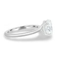thumbnail image 3 of ESTE ORIGIN 2.00Ct Oval Cut Lab-Grown Diamond Solitaire Engagement Ring – Hidden Halo, 4 Claw Setting in 18K White Gold for Women, 3 of 7