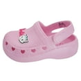 thumbnail image 3 of Barbie Toddler Girls' Clogs with Adjustable Strap - Medium Pink Glitter, Size 8, 3 of 8