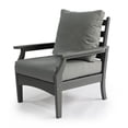thumbnail image 4 of LuXeo Aspen 3 Piece Plastic Set Deep Seating Chair with End Table in Gray, 4 of 12