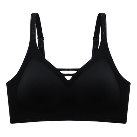 Sheghy Thin Push Up Bra-Comfortable Sexy Everyday T-Shirt Bra/Ladies Sports Bras Clearance Black