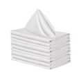 thumbnail image 1 of 10 servilletas de satén de 48 x 48 cm, portátiles, elegantes y lavables para bodas. Blanco, 1 of 9