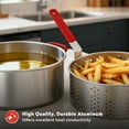 thumbnail image 6 of Megamaster Aluminium Fish Fryer Pot with Basket, 10.5QT Deep Fryer with Easy Grip Handle, Outdoor Propane Fryer Pot for Cooking Chicken Wings, Seafood, French Fries - 630-13004, 6 of 7