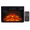 Black-23", variant on 18" Black Electric Fireplace Insert - 1400W Electric Fireplace Heater with Remote Control, Realistic Flame & Log Set