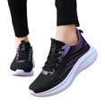 thumbnail image 3 of Sopiago Cute Shoes Womens Platform Sneakers PU Leather Platform Shoes Walking Shoes for Women Purple,39, 3 of 6
