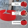 thumbnail image 3 of Motique Accessories Royal 2 inch Hard Plastic Headband with Teeth Women and Girls Wide Hair Band, 3 of 4