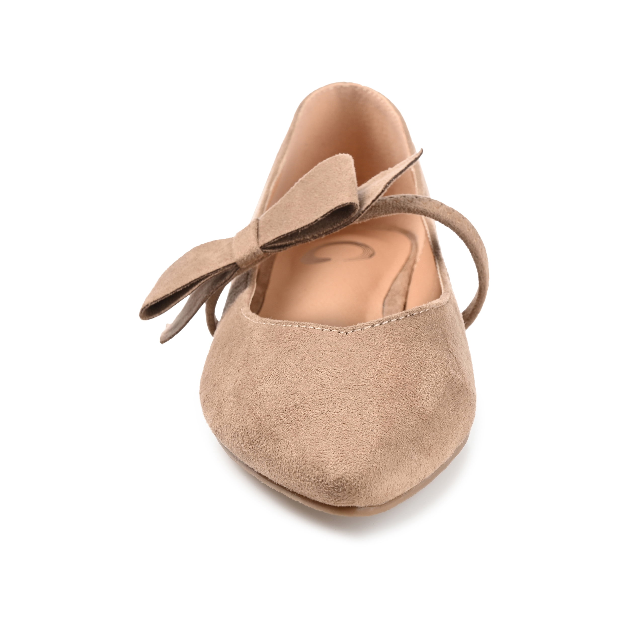 Journee Womens Aizlynn Ballet Pointed Toe Slip On Dress Flats, Widths Available