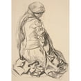 thumbnail image 3 of Edwin Austin Abbey 14x18 Black Modern Framed Museum Art Print Titled - Drapery Study for ‘Galahad Departs’ in the Quest of the Holy Grail Mural Series at Boston Public Library, 3 of 5