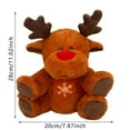 thumbnail image 3 of BJBSJSZ Santa Claus The Red-Nosed Reindeer Musical Stuffed Animal, Baby's First Christmas Plush, Light Up Music Singing Plush Toy, 3 of 9