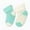 Teal/Cream, variant on Sierra Socks Toddler Combed Cotton Ribbed Turn Cuff 2-Pack Socks (Fuchsia/Cream, 1-2 years (Fits Shoe Size 3-7))