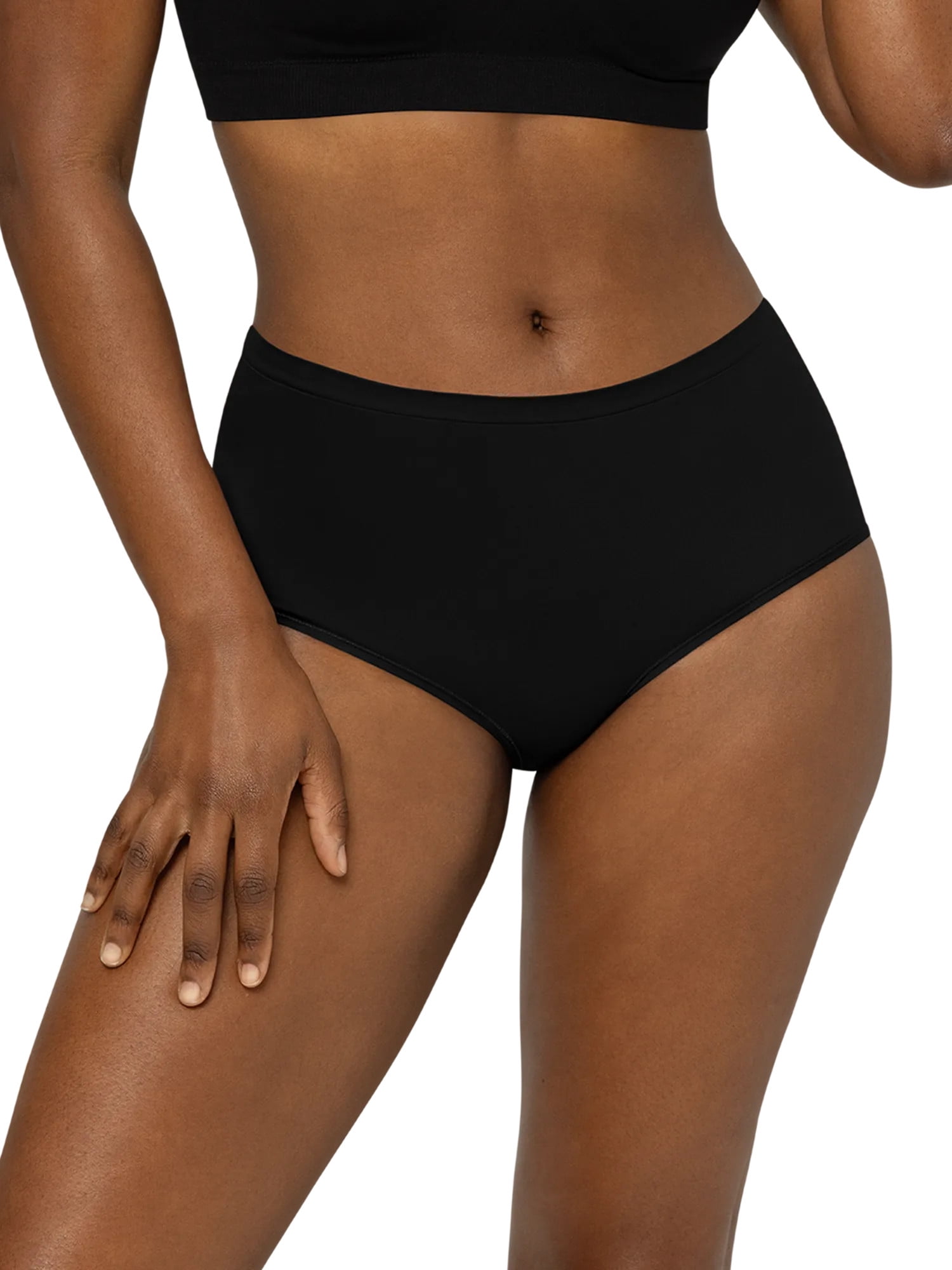 Fruit of the Loom Women's Seamless Underwear, No Show Panties, Multiple Styles, 4‑Way Stretch, 6-Pack, Sizes S-3XL