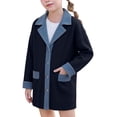 thumbnail image 6 of Liyamei Girls Two Tone Denim Style Jacket with Lapel for Fall Casual Warm Wear Size 7-8 Years, 6 of 6