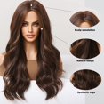 thumbnail image 2 of Long Wavy Wigs for Women,Synthetic Hair Wig for Daily A6, 2 of 6