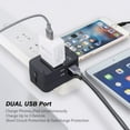 thumbnail image 6 of USB 2-Port International Charger for Motorola Moto e6 Phone - Travel Adapter Plug Converter AC Power World Adaptor All-in-one P6N, 6 of 6