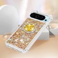 thumbnail image 5 of Case for Google Pixel 9, Google Pixel 9 Case Glitter with Ring Holder Stand,Clear TPU Cute Love Moving Quicksand Sparkle Shockproof Liquid Phone Case for Google Pixel 9/9 Pro Gold YBZ, 5 of 14