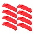thumbnail image 2 of LHCER 8PCS Plastic Bright Red Lightweight Life Vest Dual Frequency Outdoor Survival Rescue Emergency Long Distance High Pitch Whistle,Emergency Whistle,Dual Frequency Whistle, 2 of 8