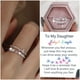 thumbnail image 2 of A Mi Hija Anillo Anillo de Rhinestone Anillo Minimalista Ansiedad Regalo para Ella Regalo de Regreso a la Escuela, 2 of 8