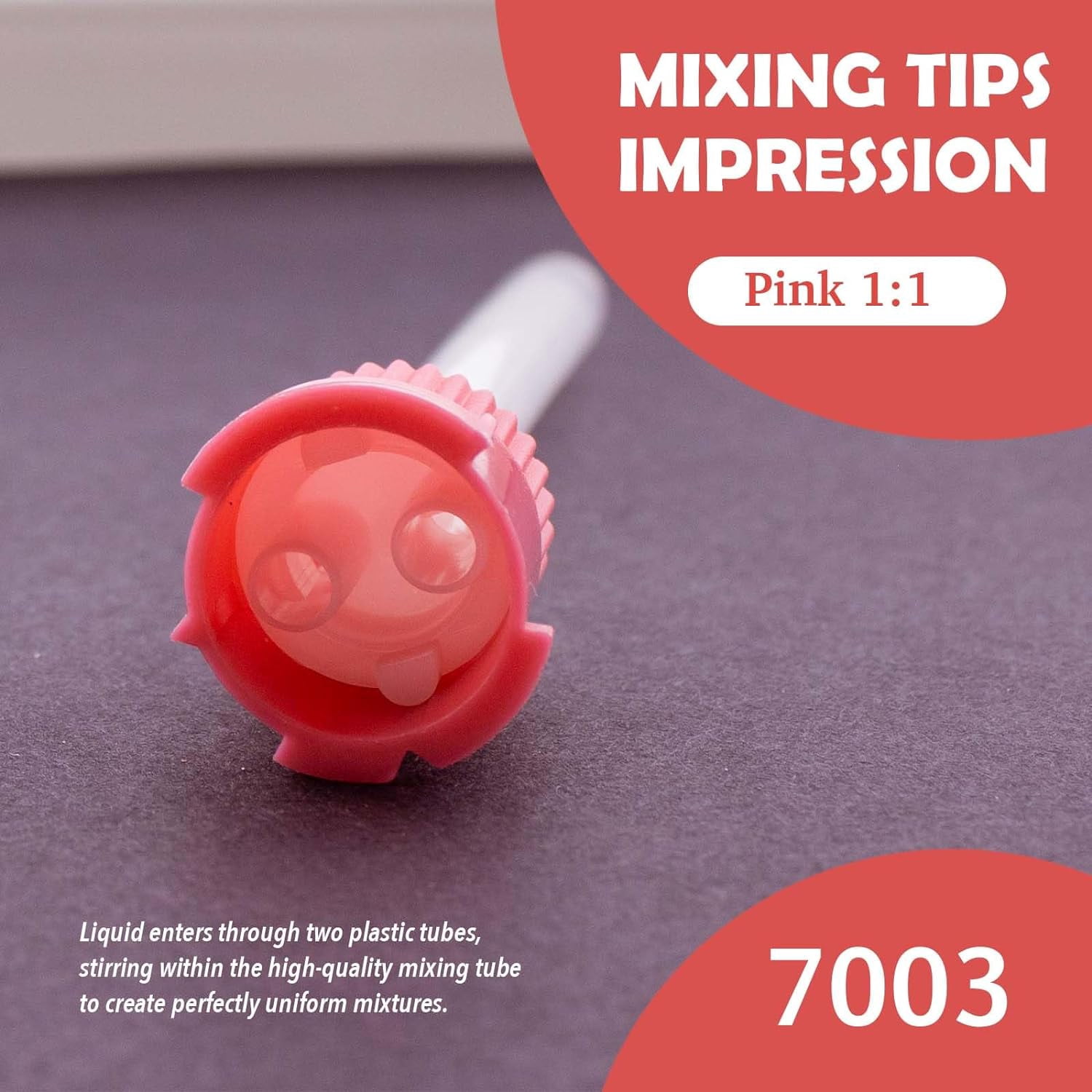 Dental Teal 'T-Saver' Mixing Tips - 6.5mm For VPS Impression Material, Short Yellow, PA Dental Professional