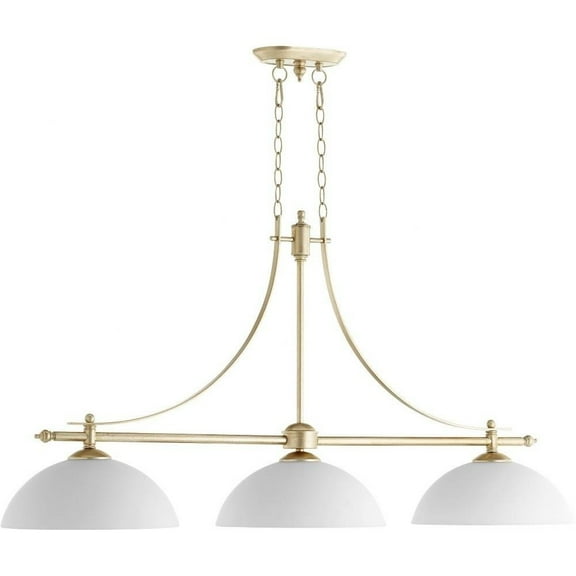 Transitional Three Light Chandelier in Aged Silver Leaf Finish Bailey Street Home 183-Bel-2669832