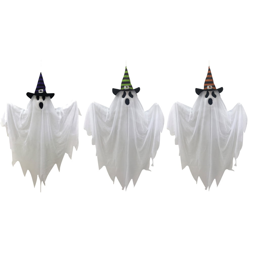 Witch Hat Ghost*Set Of 3 28In - Walmart.com - Walmart.com