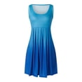 thumbnail image 1 of Lucakuins - Mini vestido de verano para mujer, casual, sin mangas, cuello redondo, suelto, estampado, sin mangas Lucakuins  moda, 1 of 9