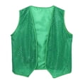 thumbnail image 1 of Chaleco del día de San Patricio Chaleco de lentejuelas para baile de graduación, escenario, espectáculo, suministros para fiestas, disfraces M, 1 of 8