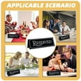 thumbnail image 7 of Kselythan 6Pcs Acrylic Reserved Table Signs, Double Sided Reserved Table Signs, 8"x3" Reserved Table Cards for Wedding Party Restaurant, 7 of 7