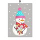 thumbnail image 1 of Muñeco de nieve árbol calcetín negro gato campana regalo Rosa Navidad arte de pared lienzo pintura carteles e impresiones imágenes para decoración de habitación de niños, 1 of 4